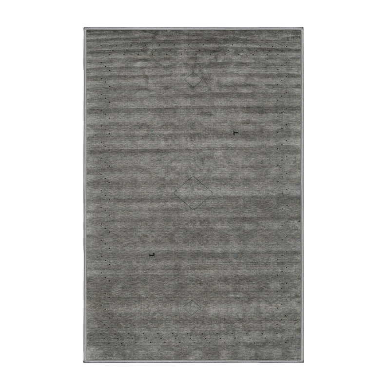 Tapis noir/gris, Rectangle 7 pi x 10 pi