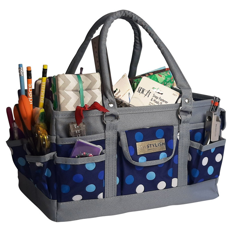 17 Stories Fabric Storage Bag, Blue