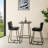 Carrel Industrial Modern Square Bar Table -1674960765