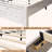  Tryston Farmhouse King Bed Frame with 49.2" Barn Door Headboard, White-506678666-506678664