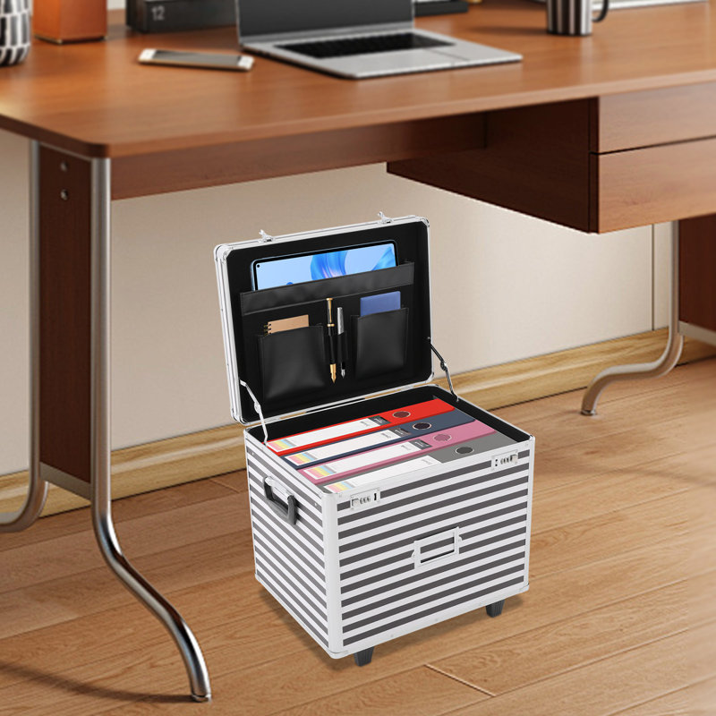 Lockable File Storage Case With Telescopic Pole