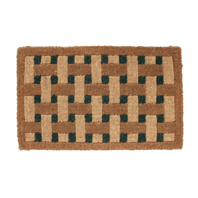 Tapis de porte incrusté Staple Hill, Rectangle 1 pi 6 po x 2 pi 6 po