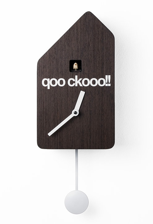 Beckmann Wood Wall Clock, Dark wood