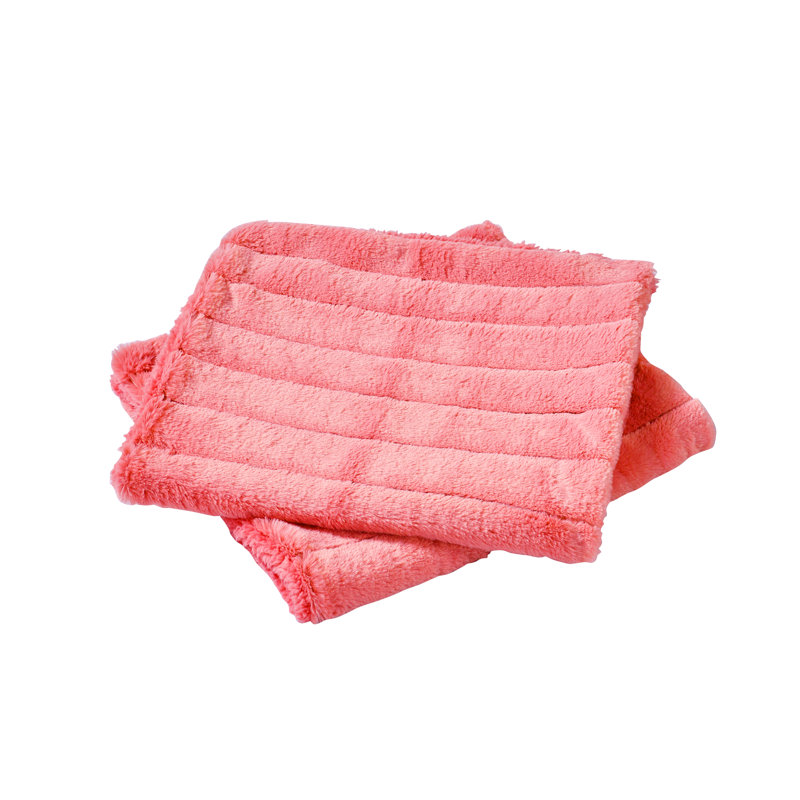 Super Mink Polyester Zip Pillow Cover, Sugar Coral