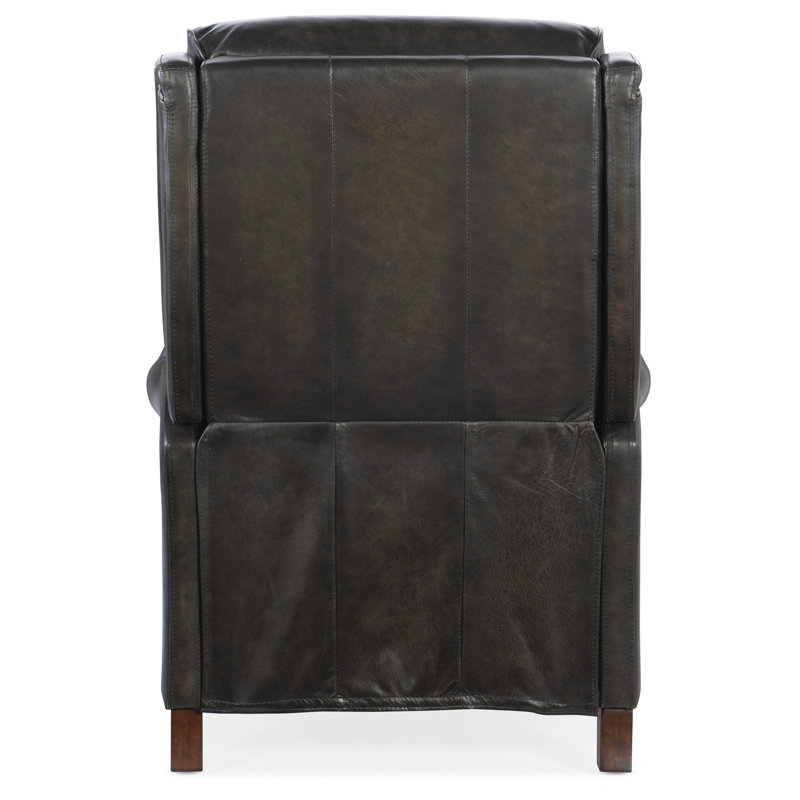 Sulema Leather Power Recliner, Manual, Dark Brown Genuine Leather