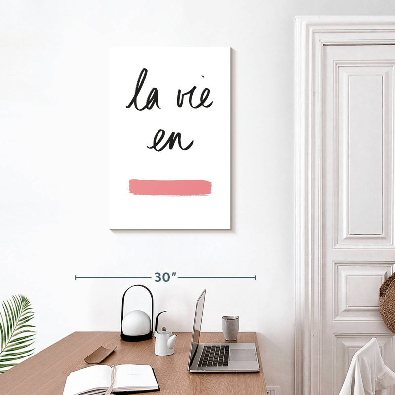 Tergel La Vie Pink, 30" H x 20" W