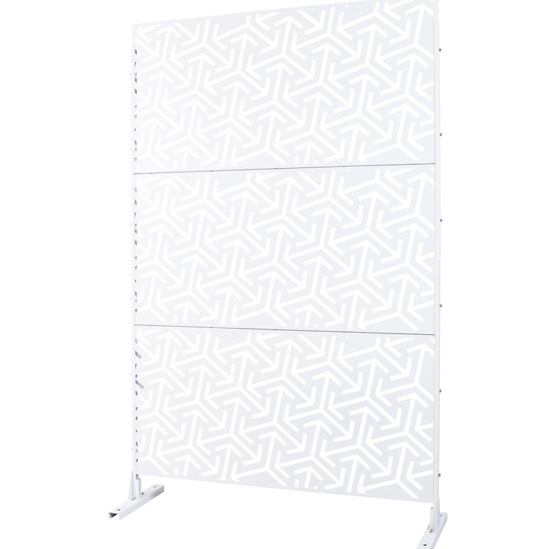 Écrans d'intimité l 76 po H48 po, Blanc