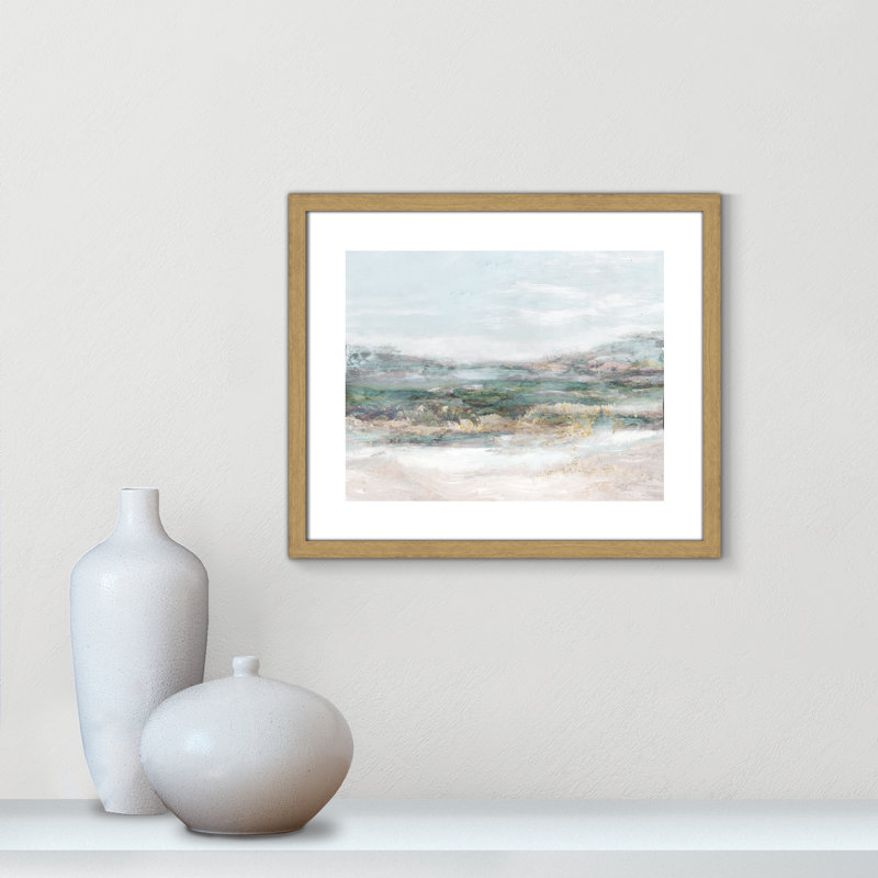 Lori Dazzling by Matina Theodosiou - Painting Print on Canvas, White, Natural Wood Grain Framed Paper