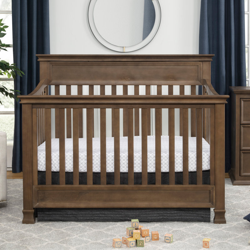 Foothill Greenguard Gold Certified 4 -in-1 Convertible Crib, Mocha