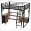 Lit mezzanine double avec bureau et lumière-1210630968
