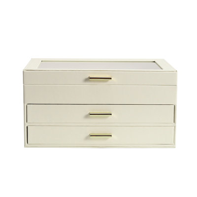 Maritzabel Leather Jewelry Box + Drawers