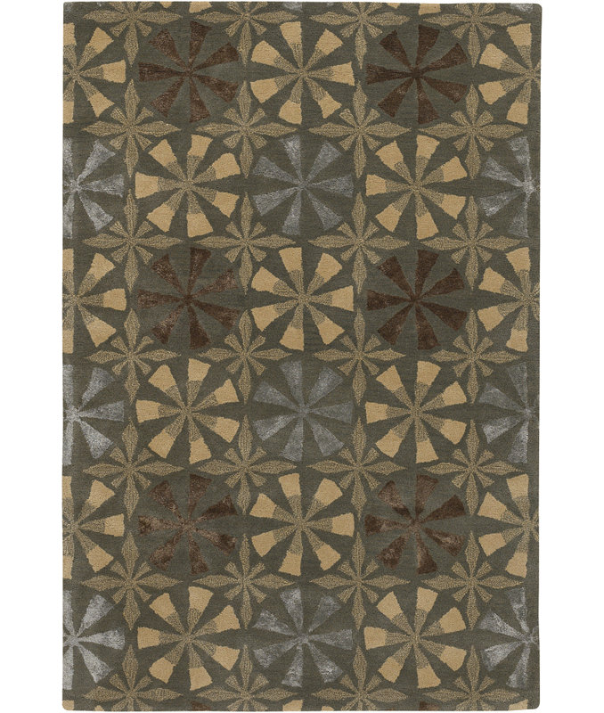 Tapis brun / brun clair Colbye, 2 pi x 3 pi