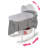 Cuddles Oval Rocking Doll Bassinet - Gray/White