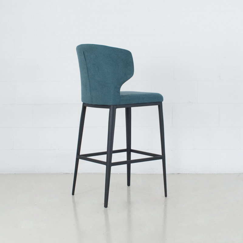 Tabouret de bar et de comptoir Belby, Chenille Atlantis, Tabouret de bar (siège d'une hauteur de 29 po)