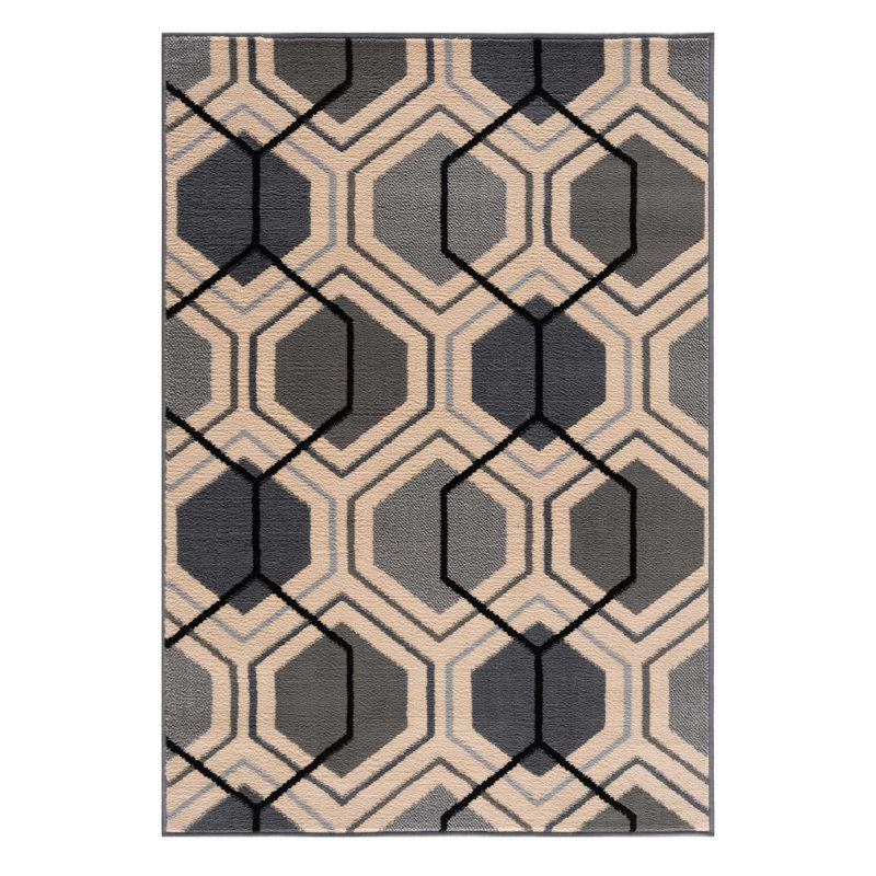 Gusta Geometric Area Rug, Rectangle 200 x 290cm