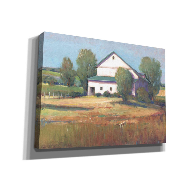 «Country Barn II» par Tim O'toole, art mural sur toile, H 40 po x l 54 po x P 1,5 po