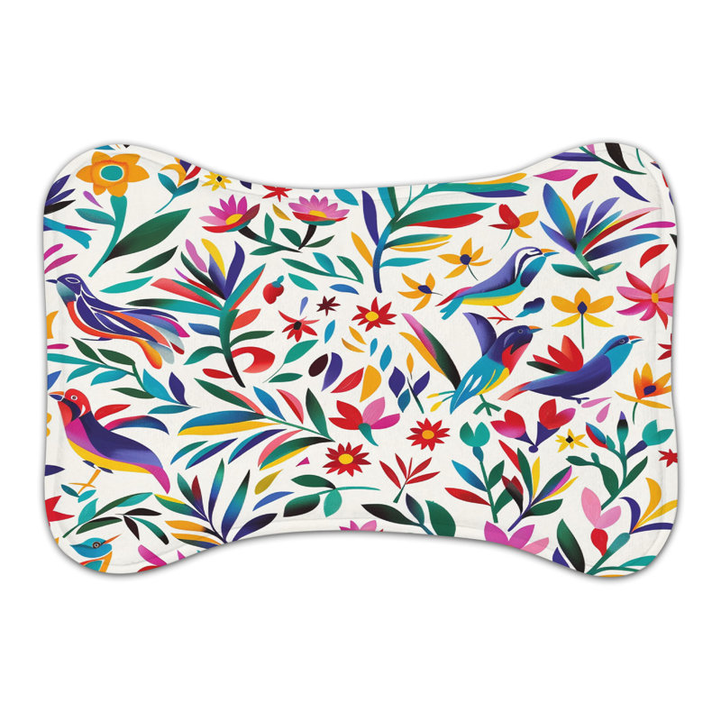 Tapis d'alimentation en forme d'os 1 pièce Otomi, Moyen (18 po)