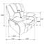 Fauteuil inclinable et oscillant rouge Elodie-106821996
