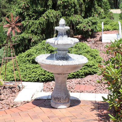 Fontaine de jardin traditionnelle à 3 niveaux Jad 