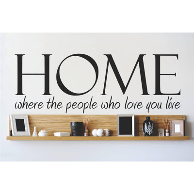 Home Where the People Who Love You Live Wall Decal