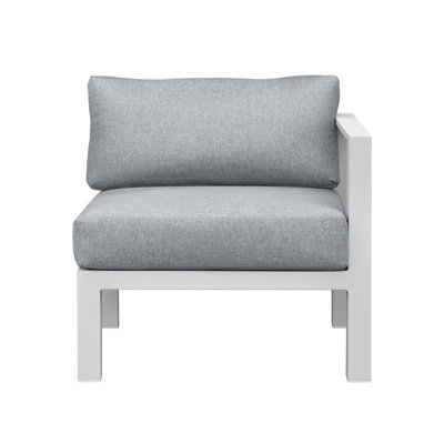 Fauteuil d'extérieur droit avec coussins Peryman