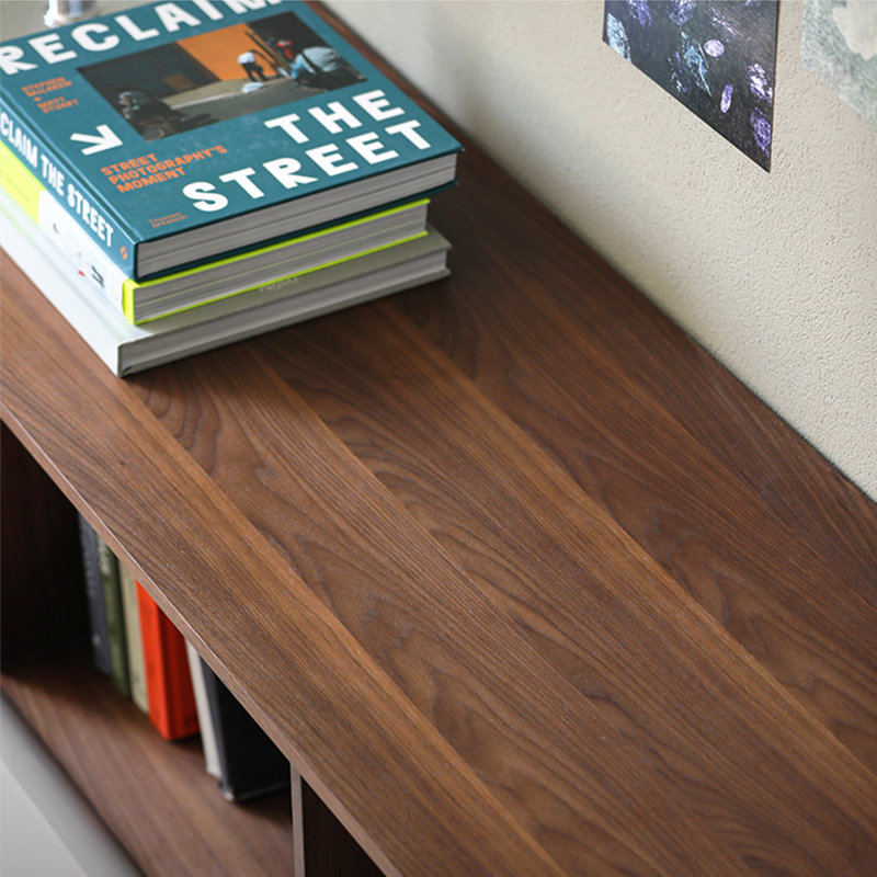Nordic style simple modern sideboard, Light Grey/Nut Brown