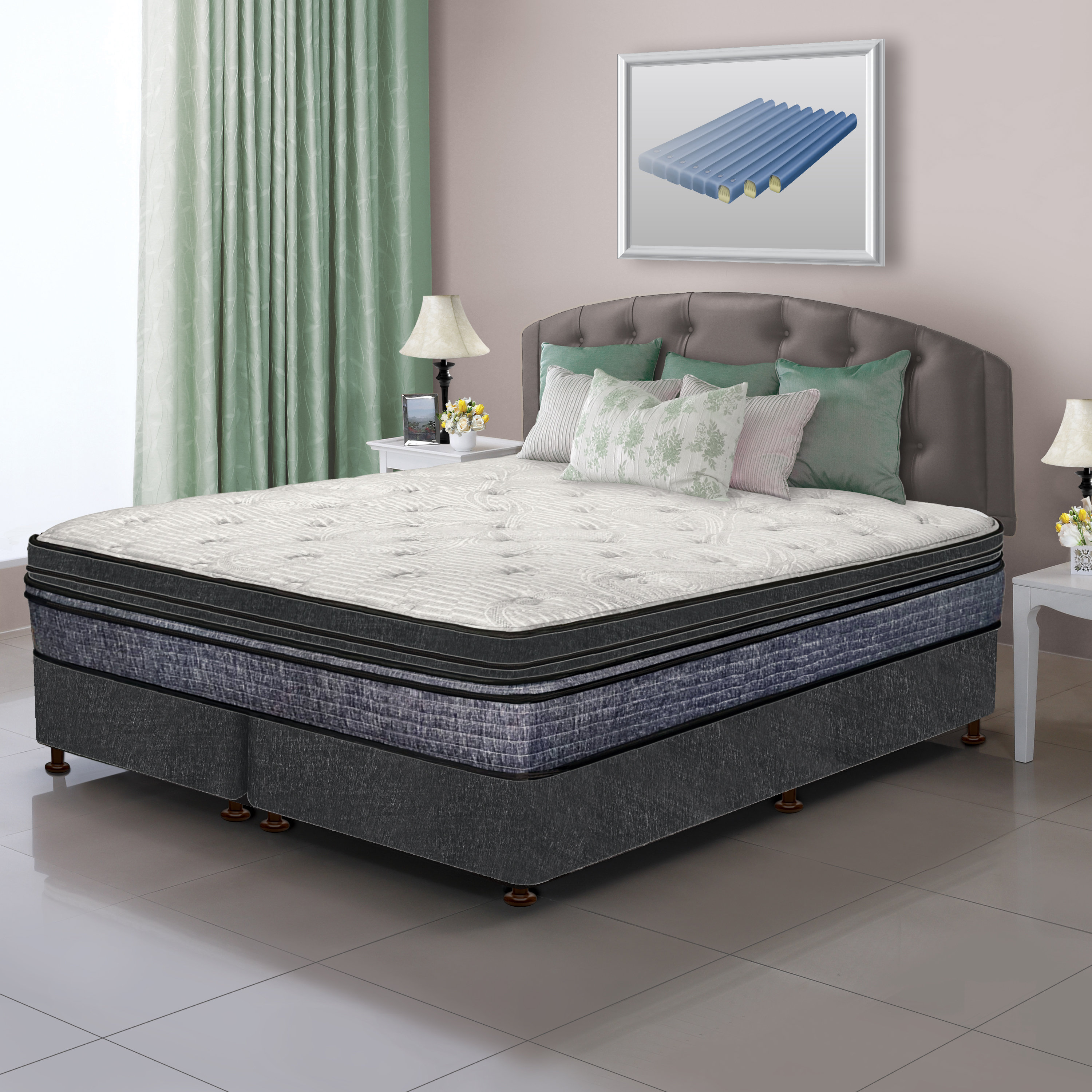 White Noise 28" Waveless Shallow Fill SoftSide Waterbed Mattress Wayfair