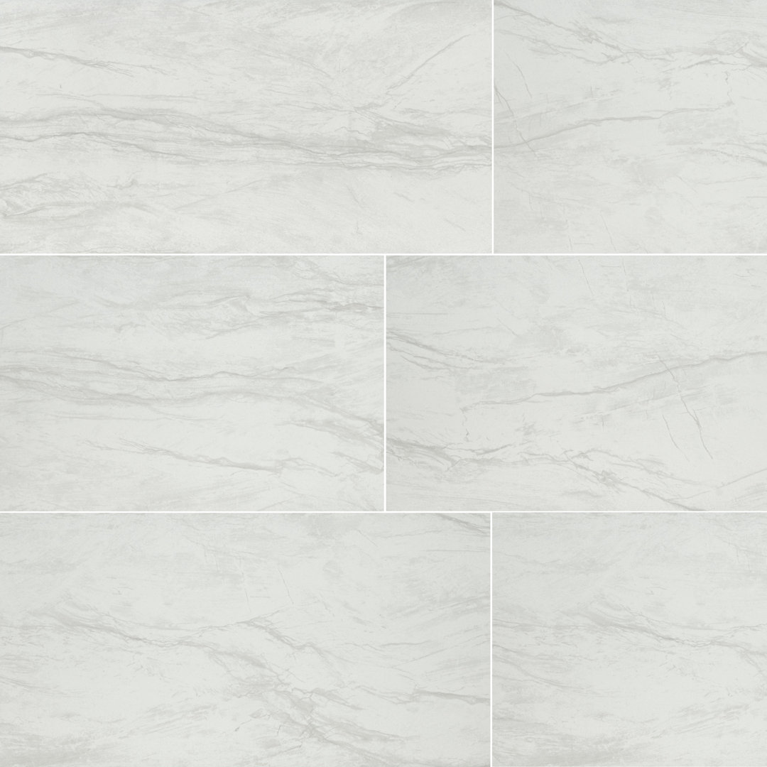 Marnix 24 in. x 48 in. Polished Porcelain Stone Look Floor and Wall Tile Ackland 