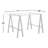 Dita Glass Top Metal Base Dining Table-593786572-593782726