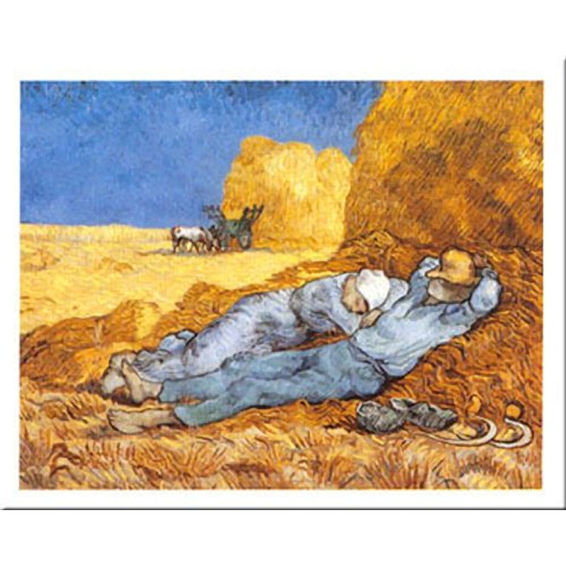 «La Siesta» par Vincent Van Gogh, reproduction d'art sur papier sans cadre