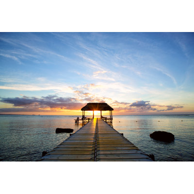 Mauritius Sunset - Wrapped Canvas Print