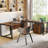 Wieze L-Shaped Metal Base Executive Desk-729450389