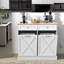 Poubelle double inclinable 10 gallons Havant (non incluse)-95003438