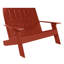 Causeuse double en plastique recyclé Byrnes-743514685