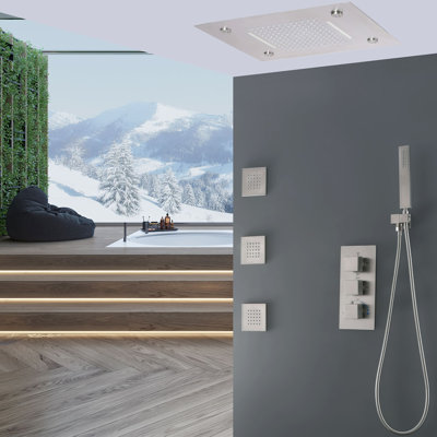 Thermostatic All-In-One Kit with Rough in-Valve