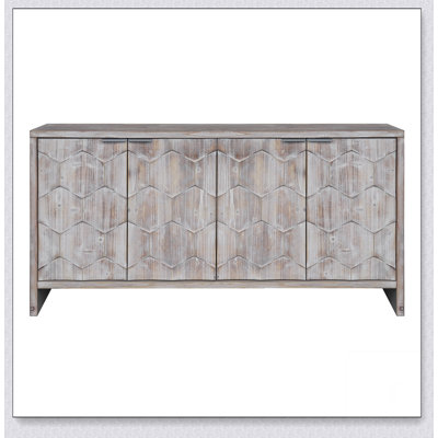 Armoire décorative de style campagnard avec 4 portes