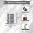 3-Tier Rotating Shoe Rack Tower, 360° Spinning Lazy Susan Shoe Display, Revolving Round Carousel, Vertical Shoe & Handbag Closet Storage Organizer-1607788341