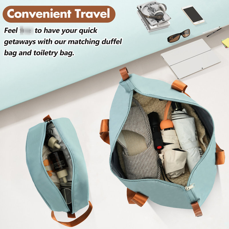 24 In Luggage : Lightweight Suitcase, Double Spinner Wheels, Tsa Lock, Extra Convenient Compartment, Travel Duffel And Toiletry Bag With Enlarged Space, Duffel, Case