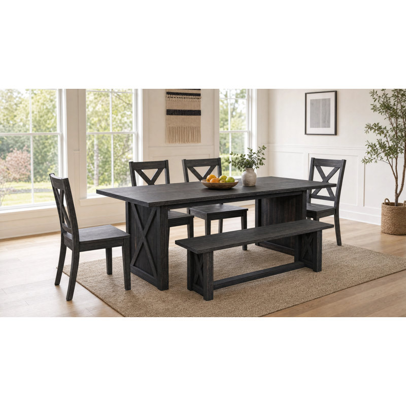 70.87" Farmhouse Large Dining Table