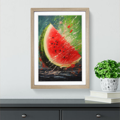 Watermelon Impressionism - Framed Print