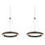 1 - Light Matte Black LED Pendant