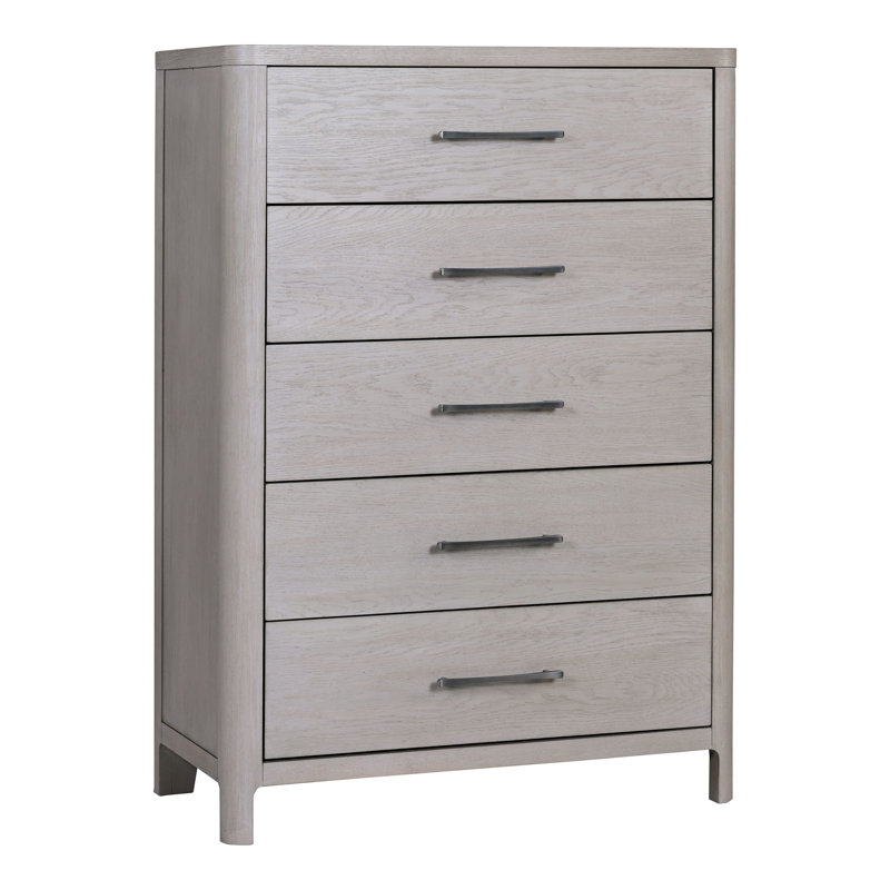 Commode 5 tiroirs en bois massif Achen