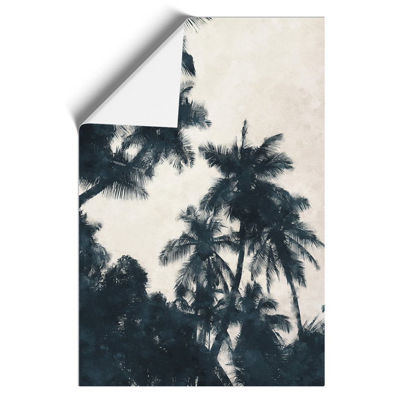 Palm Tree Fronds Painting - Frameless Print, 42cm H x 30cm W x 0.1cm D