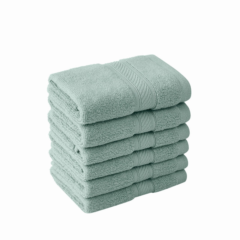  Regal Plush Towel Sets, Sea Mist, Hand Towel - 6 Pack