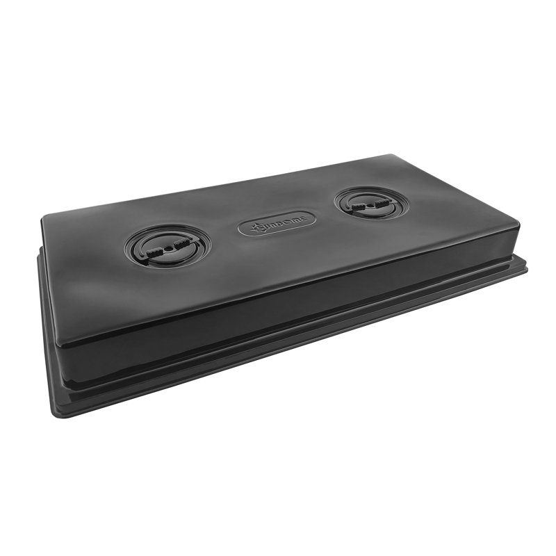SUNPACK Sundome Plastic Multi-Vented Humidity Dome, Black, 2"