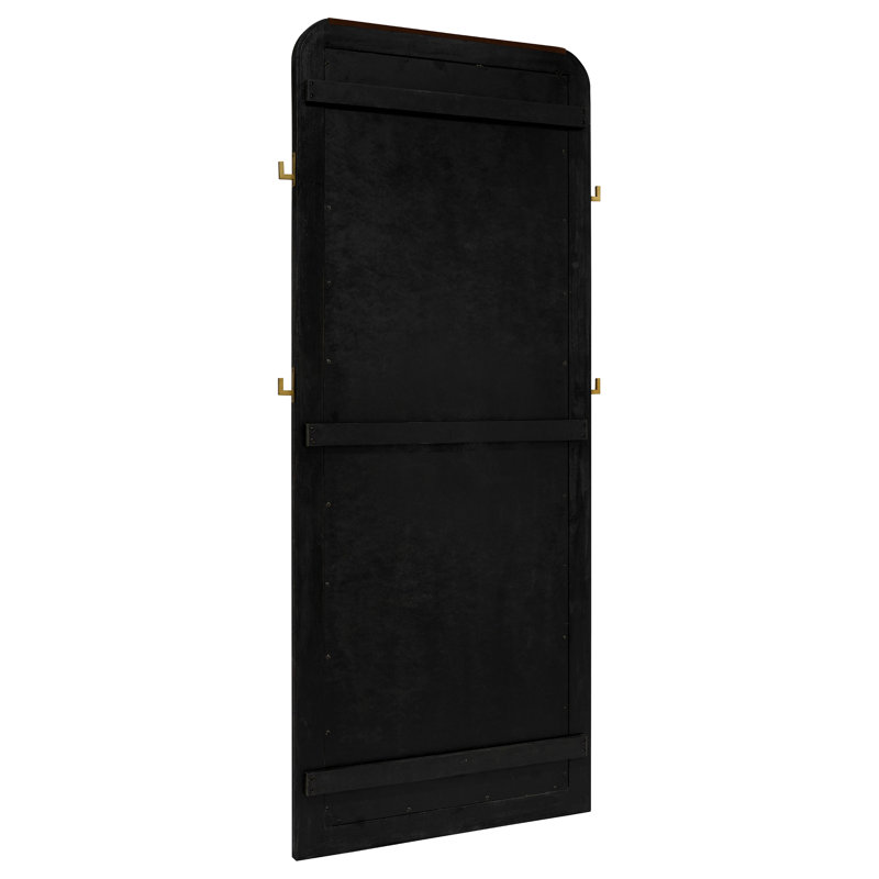 Miroir de plancher sur pied Daiah, Noir, noir, noir, noir