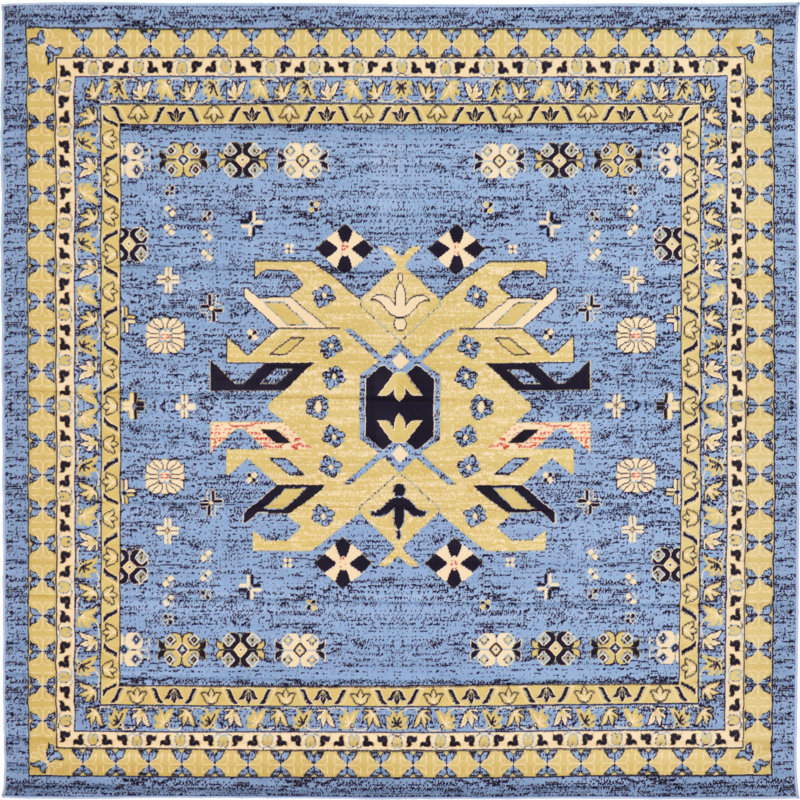 Eesi Oriental Indoor Rug, Square 8'