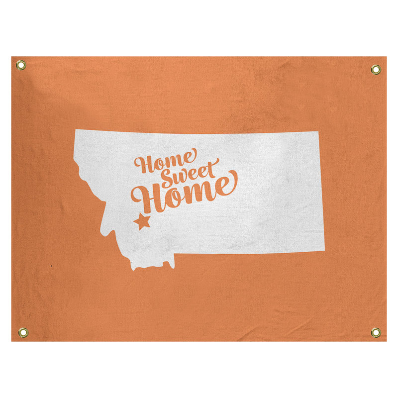 Polyester Tapestry, 50" H x 59" W, Orange