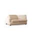 Élégant canapé 4 places, tissu beige, 130 x 41,3 x 35,4 pouces | Structure en bois de hêtre, 100% polyester, dossier et accoudoirs amovibles | Mousse souple 28 po et coussins portables | Pieds élégants en noyer, parfaits pour le salon