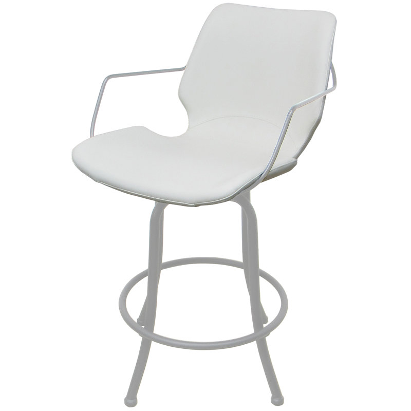 Tabouret de bar pivotant en métal 26 po 30 po ou 34 po Asheville, Bleu, Tabouret de comptoir (siège d'une hauteur de 26 p